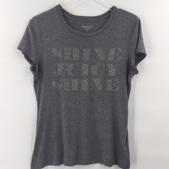JUICY Couture Rhinestone Graphic Short Sleeve Tee - Picture 1 of 6